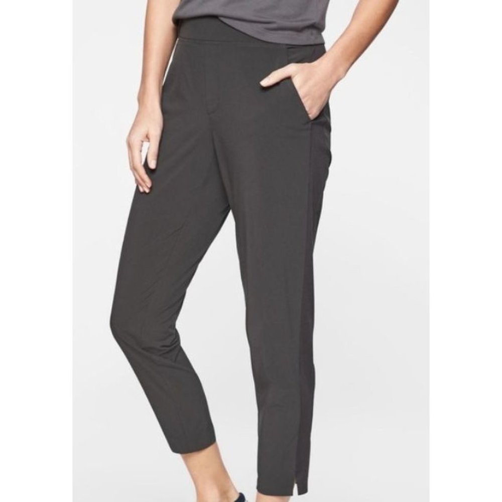 Women's Athleta Brooklyn Grey High Rise Ankle Pant- size 6
